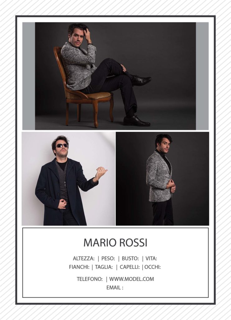 composit fotografico modelli Milano