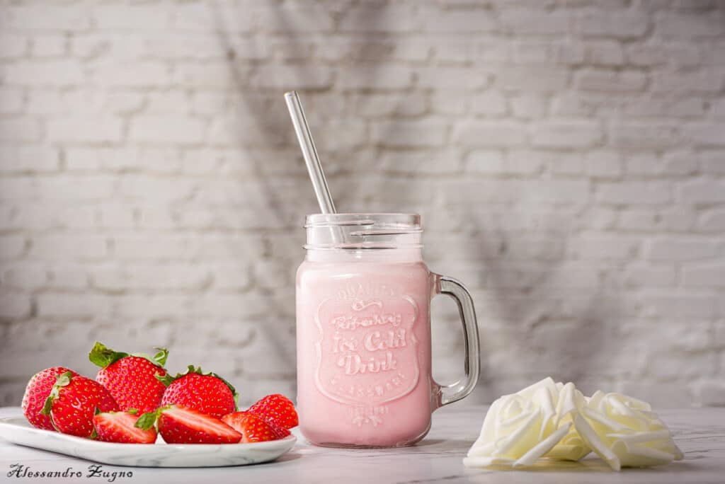 foto di smoothie light alle fragole
