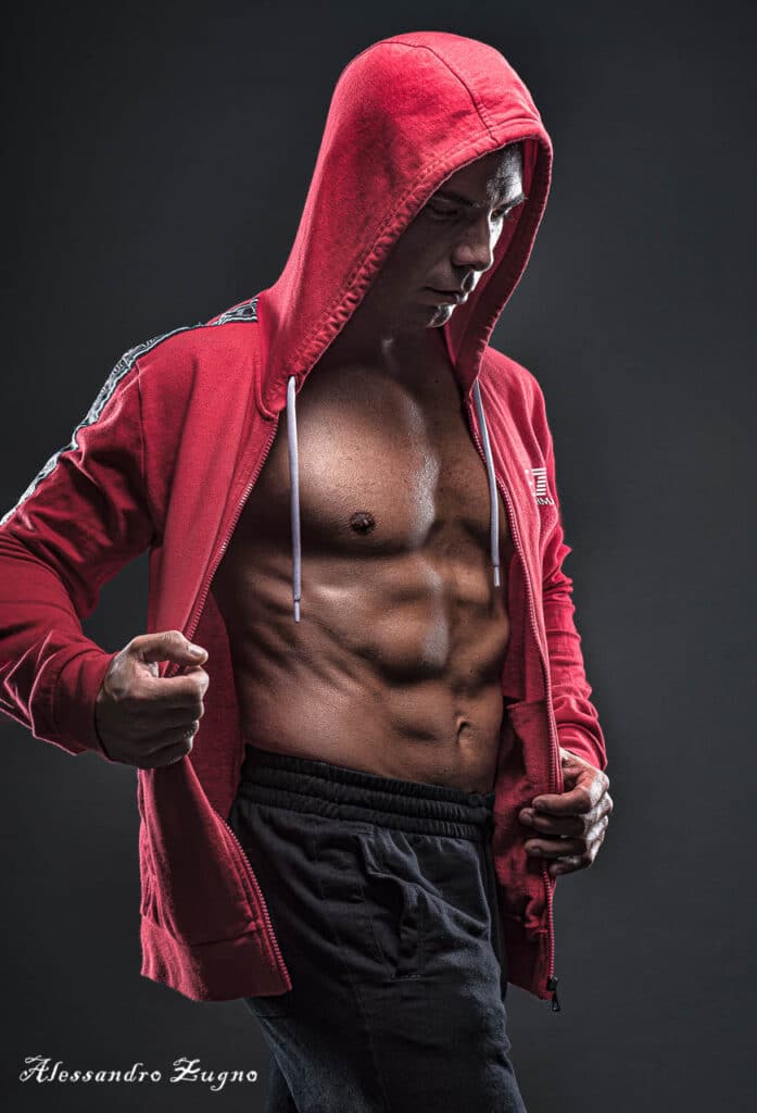 book fotografico di fitness uomo Milano