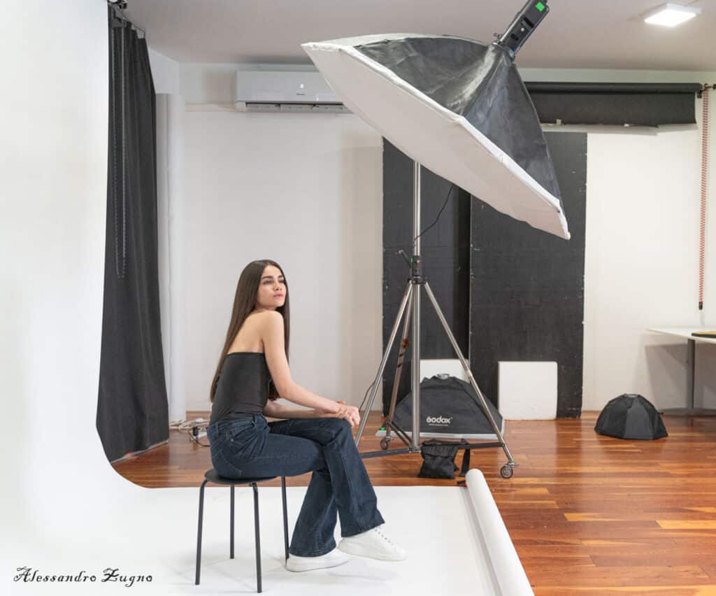 backstage studio fotografico padova clamshell luci